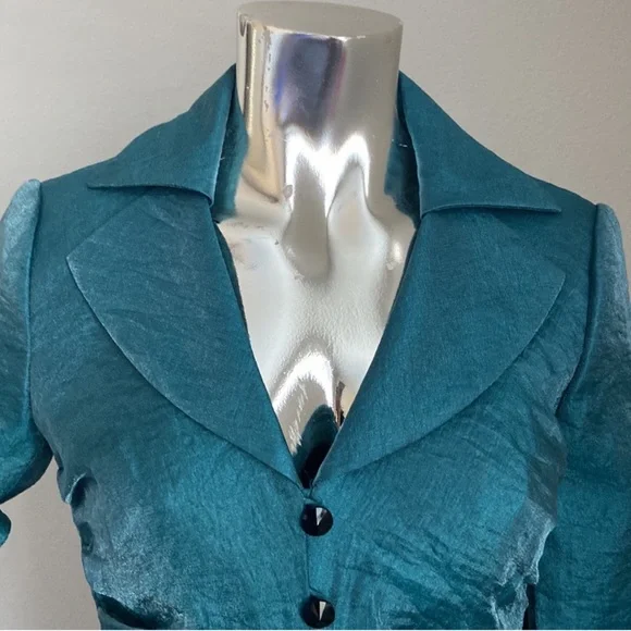 SOLD- Adrianna Papell Gathered Evening Jacket - Picture 5 of 9